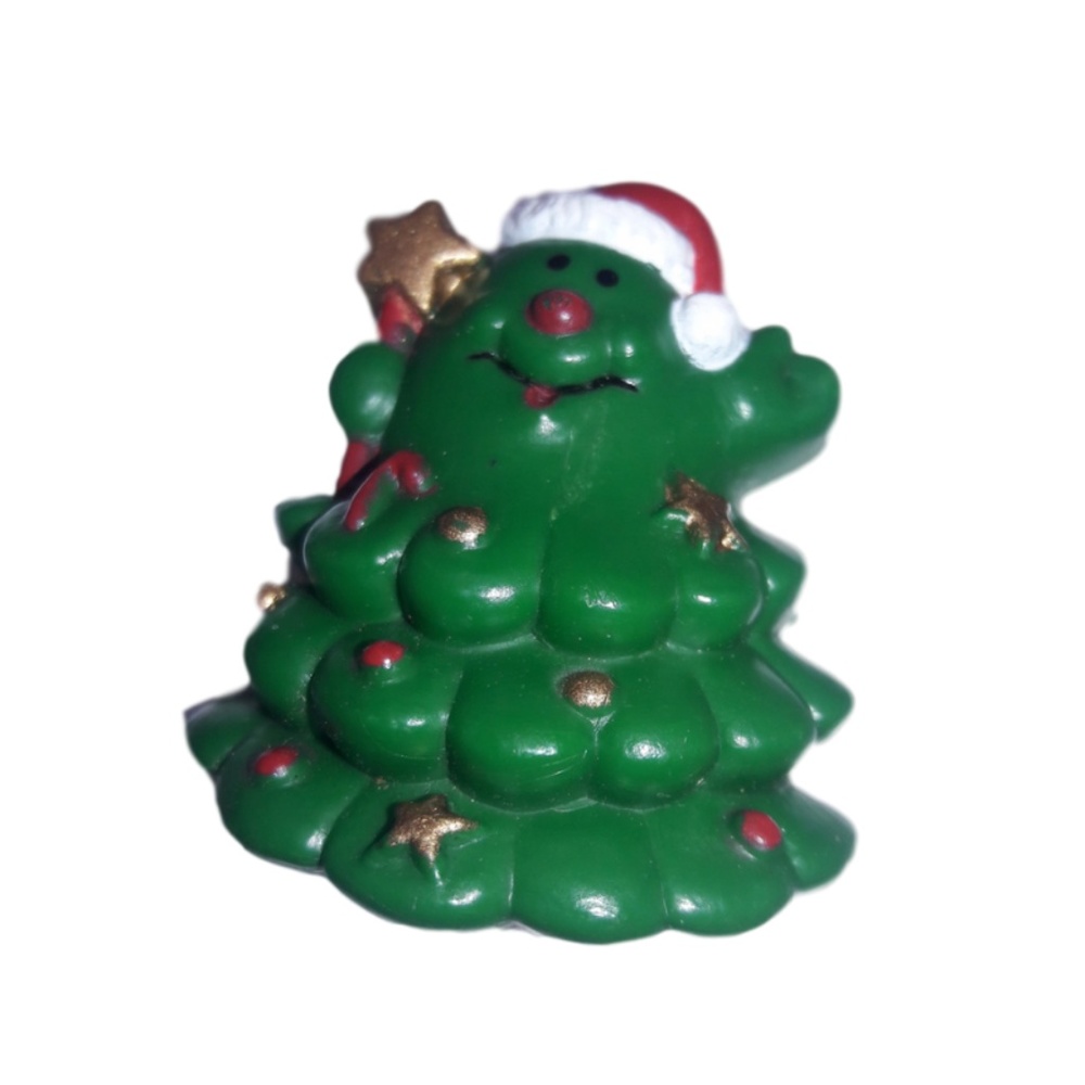 Santa Christmas Tree Brooch